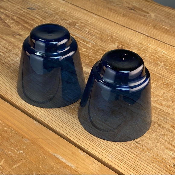 Timo Sarpaneva Iittala i - 106 Linja i Series Short Blue Tumblers Cups Finland - Picture 4 of 16